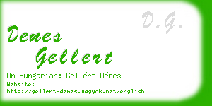 denes gellert business card