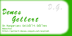 denes gellert business card